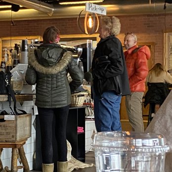 Caffeina Roasting Company - One of numerous examples of customers not wearing masks - Bakeries Near Me - Boise, Idaho