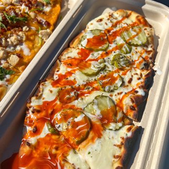 Goose and The Monkey Brew House - Big dill flatbread - Coffee & Tea Near Me - Lexington, North Carolina