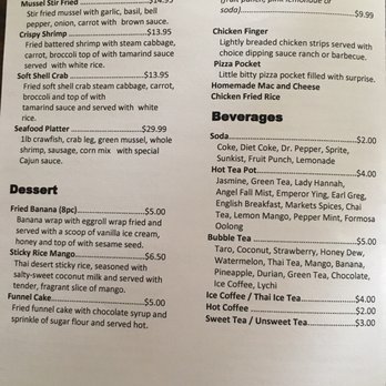 Thai Pattaya Restaurant - Menu - Bubble Tea Near Me - Akron, Ohio