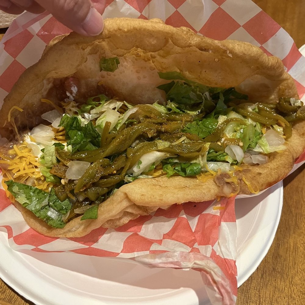 The Fry Bread House - Vegetarian Taco - American Near Me - Phoenix, Arizona The Fry Bread House - Vegetarian Taco - American Near Me - Phoenix, Arizona