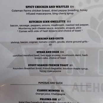 Union Alehouse - Brunch menu 11/21 - American Near Me - Virginia Beach, Virginia Union Alehouse - Brunch menu 11/21 - American Near Me - Virginia Beach, Virginia