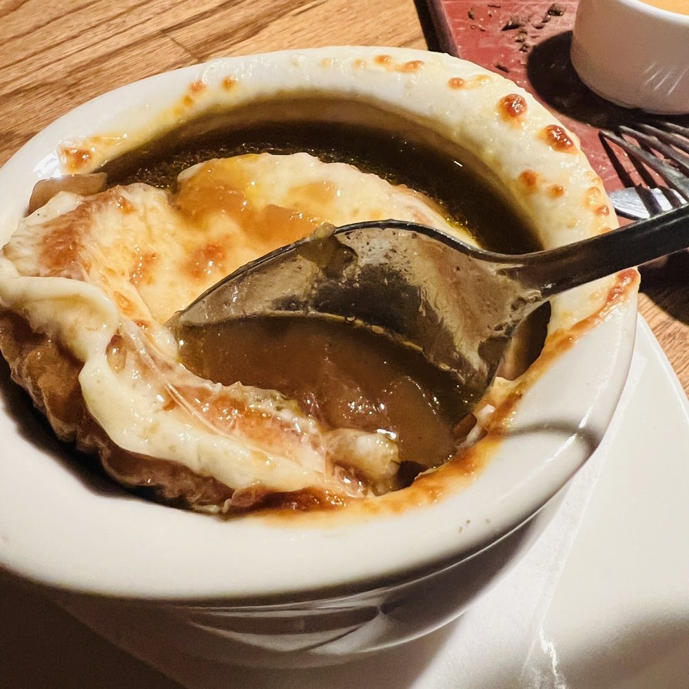 Outback Steakhouse - Delicious Outback French Onion Soup - Steakhouses Near Me - Norwalk, California Outback Steakhouse - Delicious Outback French Onion Soup - Steakhouses Near Me - Norwalk, California