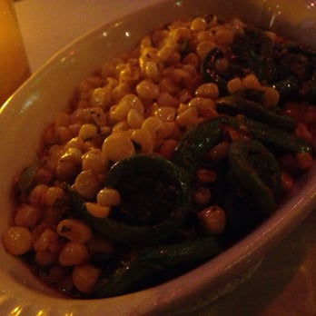 The Beehive - Fiddleheads & corn with sriracha butter - American Near Me - Boston, Massachusetts The Beehive - Fiddleheads & corn with sriracha butter - American Near Me - Boston, Massachusetts