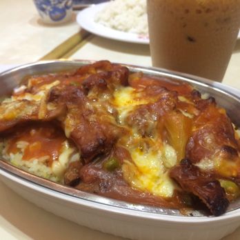 金記冰室 - Porkchop rice + milk tea - Hong Kong Style Cafe Near Me - Hong Kong, HK