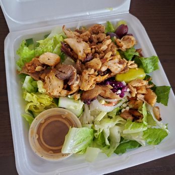 Döner Shack - shack salad with mixed meat. dressing on the side. - Middle Eastern Near Me - Honolulu, Hawaii Döner Shack - shack salad with mixed meat. dressing on the side. - Middle Eastern Near Me - Honolulu, Hawaii