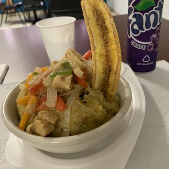 Rest. El Cazador - This is mofongo de Carrucho" Conch Mofongo delicious - Seafood Near Me - Salinas, Puerto Rico