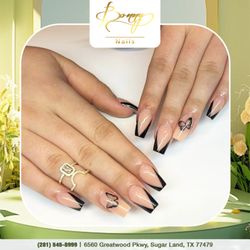 Bonny Nails - Edgy Elegance.  Black French tips with a touch of drama. 
* : https://lk.macmarketing.us/bonny77479-booking