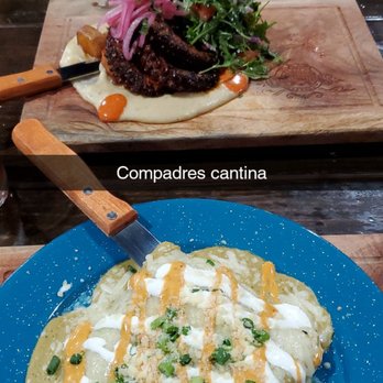 Compadres Cantina - Chicken enchiladas and grilled octopus - Mexican Near Me - Ontario, California