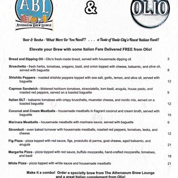 The ABL - Enjoy a tasty dining experience from Olio Italian Restaurant as you have a beer....or two! - Breweries Near Me - Dade City, Florida The ABL - Enjoy a tasty dining experience from Olio Italian Restaurant as you have a beer....or two! - Breweries Near Me - Dade City, Florida