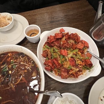 Northeast Chinese Restaurant II - Stir Fried Chicken with Mixed Pepper Boiled Duck Blood Cake in Hot Pepper - Szechuan Near Me - Albany, New York Northeast Chinese Restaurant II - Stir Fried Chicken with Mixed Pepper Boiled Duck Blood Cake in Hot Pepper - Szechuan Near Me - Albany, New York