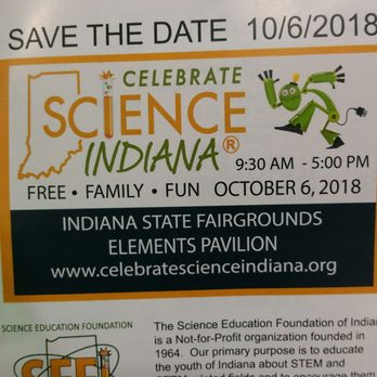 Celebrate Science Indiana - You can save the date for next year. We'll pass. - Festivals Near Me - Indianapolis, Indiana Celebrate Science Indiana - You can save the date for next year. We'll pass. - Festivals Near Me - Indianapolis, Indiana
