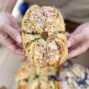 Bloom Bagels - Pork floss bloom bagel - Bagels Near Me - Campbell, California Bloom Bagels - Pork floss bloom bagel - Bagels Near Me - Campbell, California