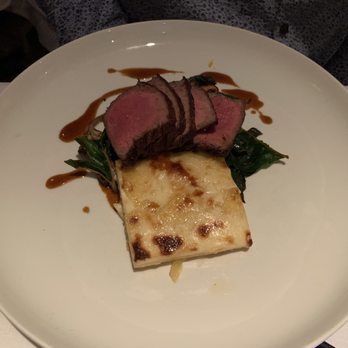 North Fork Table & Inn - Grass fed strip steak, polenta gratin, chard, mushrooms - New American Near Me - Southold, New York North Fork Table & Inn - Grass fed strip steak, polenta gratin, chard, mushrooms - New American Near Me - Southold, New York