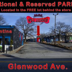 Park Pet Supply - Plenty of free parking and two RESERVED spaces right at our back door.