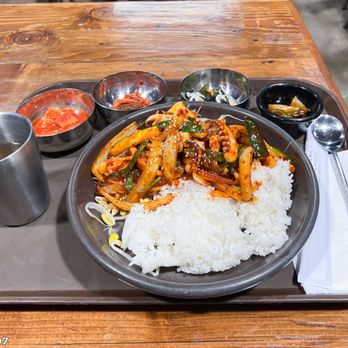 Hansol Torrance - A16 Spicy Squid Plate - Korean Near Me - Torrance, California Hansol Torrance - A16 Spicy Squid Plate - Korean Near Me - Torrance, California