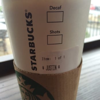 Starbucks - Justin..... My name is still Justin..... - Coffee & Tea Near Me - Fishers, Indiana