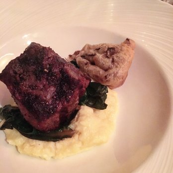 Vermilion - Alexandria Restaurant Week 2017: Filet Mignon over polenta with a tempura mushroom - New American Near Me - Alexandria, Virginia Vermilion - Alexandria Restaurant Week 2017: Filet Mignon over polenta with a tempura mushroom - New American Near Me - Alexandria, Virginia
