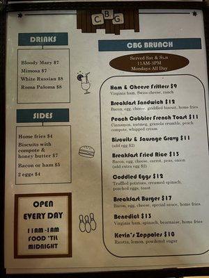 Menu photo 4 CBG Bar & Grill Portland, ME