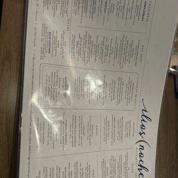 Ilios Noche - Menu - Italian Near Me - Charlotte, North Carolina