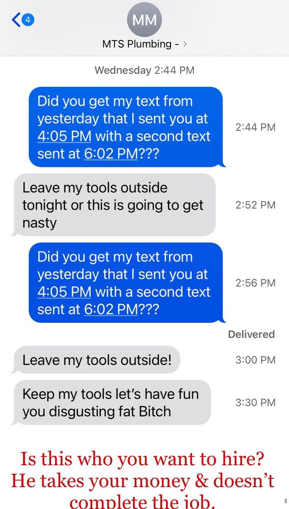 Slide of MTS Plumbing