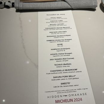 Hidden Omakase - Fall 2024 Menu - Sushi Bars Near Me - Houston, Texas Hidden Omakase - Fall 2024 Menu - Sushi Bars Near Me - Houston, Texas