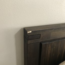 Left side of our headboard