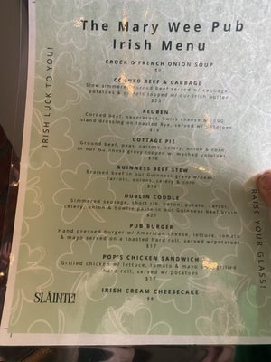 Menu photo 2 The Mary Wee Pub Webster, NY