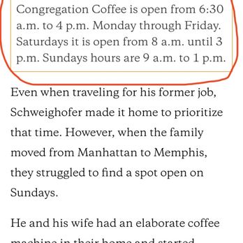 Congregation Coffee - hours of operation - Coffee & Tea Near Me - Germantown, Tennessee