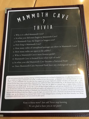 Menu photo 6 Green River Grill Mammoth Cave, KY