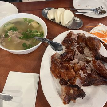 Sun Wah Bar-B-Que - Beijing/Peking Duck Dinner; duck broth soup - Barbeque Near Me - Chicago, Illinois