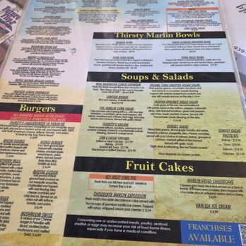 The Thirsty Marlin - Menu - New American Near Me - Palm Harbor, Florida The Thirsty Marlin - Menu - New American Near Me - Palm Harbor, Florida
