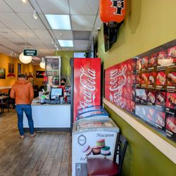 Yo Sushi - Ordering counter and dining room
