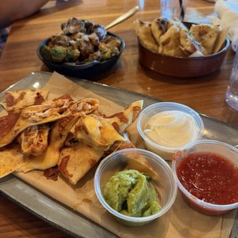 Lazy Dog Restaurant & Bar - Inside out quesadillas - New American Near Me - Oak Brook, Illinois Lazy Dog Restaurant & Bar - Inside out quesadillas - New American Near Me - Oak Brook, Illinois