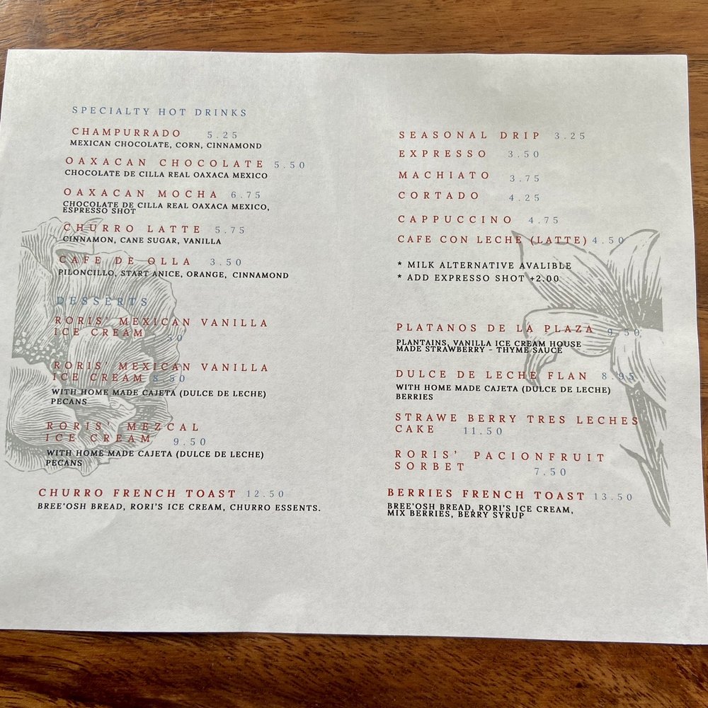 Corazon Comedor - 8/'23 - Specialty Drink Menu And Dessert Menu - Mexican Near Me - Santa Barbara, California Corazon Comedor - 8/'23 - Specialty Drink Menu And Dessert Menu - Mexican Near Me - Santa Barbara, California