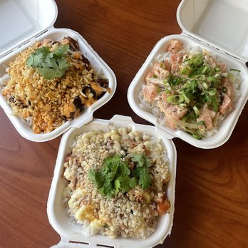 Sato Seafood - Macadamia Aburi Salmon, Hawaiian Munchies, & Spicy Maui Maui with Salmon - Poke Near Me - Honolulu, Hawaii Sato Seafood - Macadamia Aburi Salmon, Hawaiian Munchies, & Spicy Maui Maui with Salmon - Poke Near Me - Honolulu, Hawaii