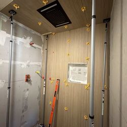 D Ciulla Flooring - Master bath shower with tile on the ceiling