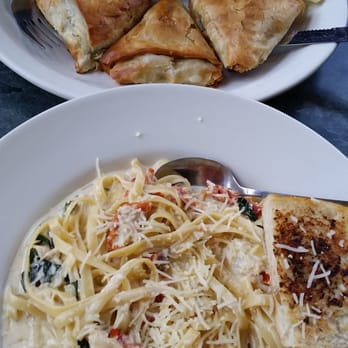 Costa's Restaurant - Spanakopita with seasoned roasted potatoes & vegetables and Dungeness crab meat fettuccine. Delicious! - Greek Near Me - Seattle, Washington Costa's Restaurant - Spanakopita with seasoned roasted potatoes & vegetables and Dungeness crab meat fettuccine. Delicious! - Greek Near Me - Seattle, Washington