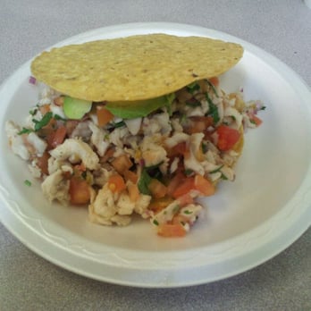 Tacos Baja - Tostada de ceviche pescado - Seafood Near Me - Whittier, California Tacos Baja - Tostada de ceviche pescado - Seafood Near Me - Whittier, California