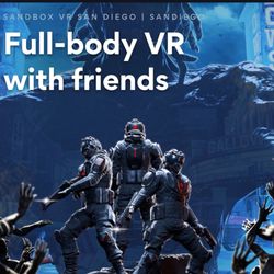 Sandbox VR - Front of establishment poster