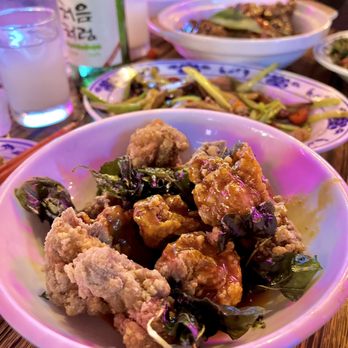 886 - Honey Glazed Popcorn Chicken ($12)  - their thai basil tho - Taiwanese Near Me - New York, New York