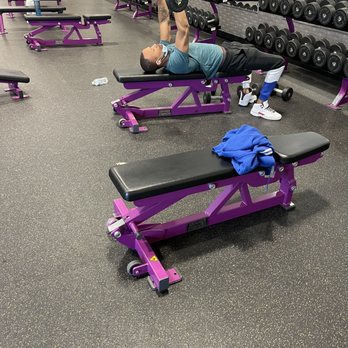 Planet Fitness - Sweatshirt is his on a bench he wasn't using. - Gyms Near Me - Dekalb, Illinois