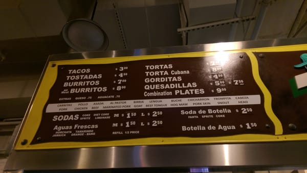 Menu photo 7 Tacos Tumbras a Tomas Los Angeles, CA