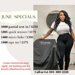 Hairboratory - June specials
