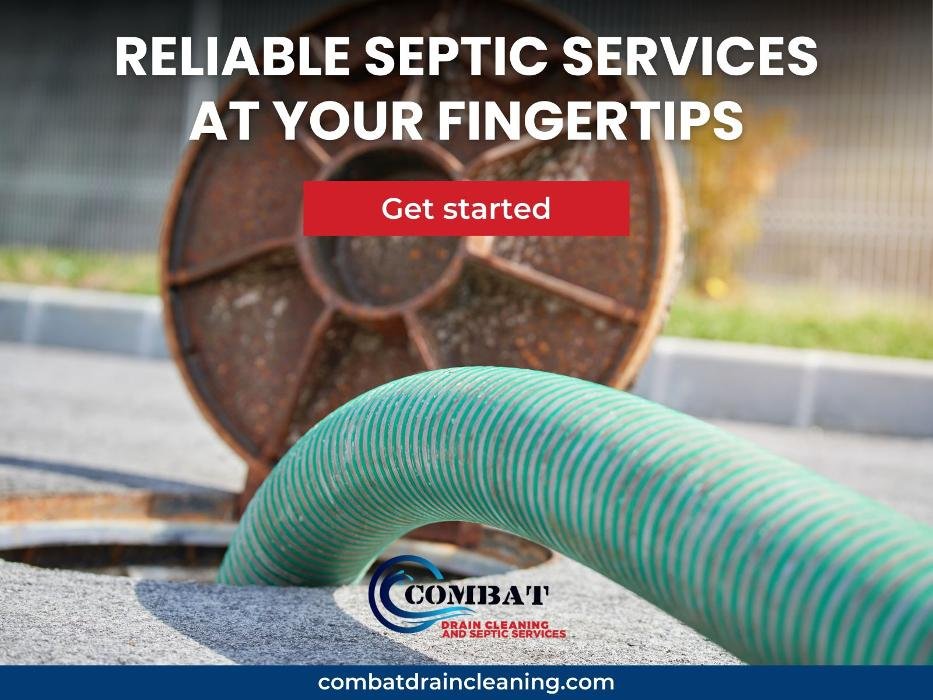 Slide of Combat Drain Cleaning and Septic Services