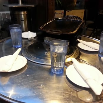 Dong Neh Bang Neh - Table setting and grill. - Korean Near Me - Doraville, Georgia