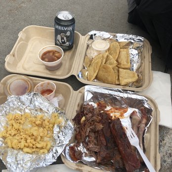Big Hole BBQ - Jackson Hole - Combo plate: brisket, ribs, Mac and cheese, beans and perogies! Cannot recommend this beer enough! - Barbeque Near Me - Jackson, Wyoming Big Hole BBQ - Jackson Hole - Combo plate: brisket, ribs, Mac and cheese, beans and perogies! Cannot recommend this beer enough! - Barbeque Near Me - Jackson, Wyoming