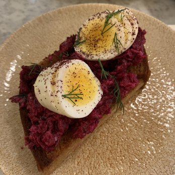 K'Far Cafe - Salted beets toast. - Cafes Near Me - Philadelphia, Pennsylvania K'Far Cafe - Salted beets toast. - Cafes Near Me - Philadelphia, Pennsylvania