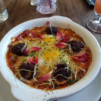 Comstock Saloon - Herbed falafel shakshuka - Lounges Near Me - San Francisco, California Comstock Saloon - Herbed falafel shakshuka - Lounges Near Me - San Francisco, California