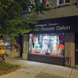 I Do Designer Bridal Consignment - Store front. Street Parking no meters. By appointment only. 773-554-9926 Come here last. Compare to new, then shop I Do.