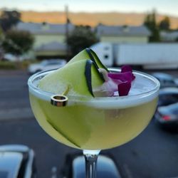The Beehive - Aloe cocktail with cucumber.